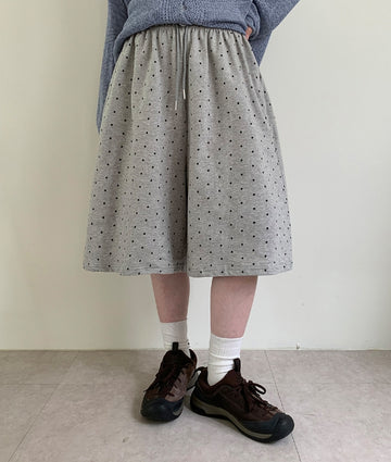 Viewten Banding Dot Bermuda Pants